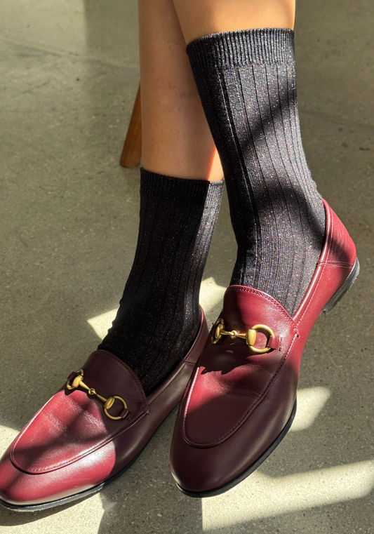 Le Bon "Her" Socks - "Copper Black"