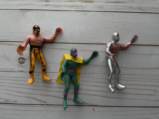 Luchador Plastic Toy Wrestlers Mexico