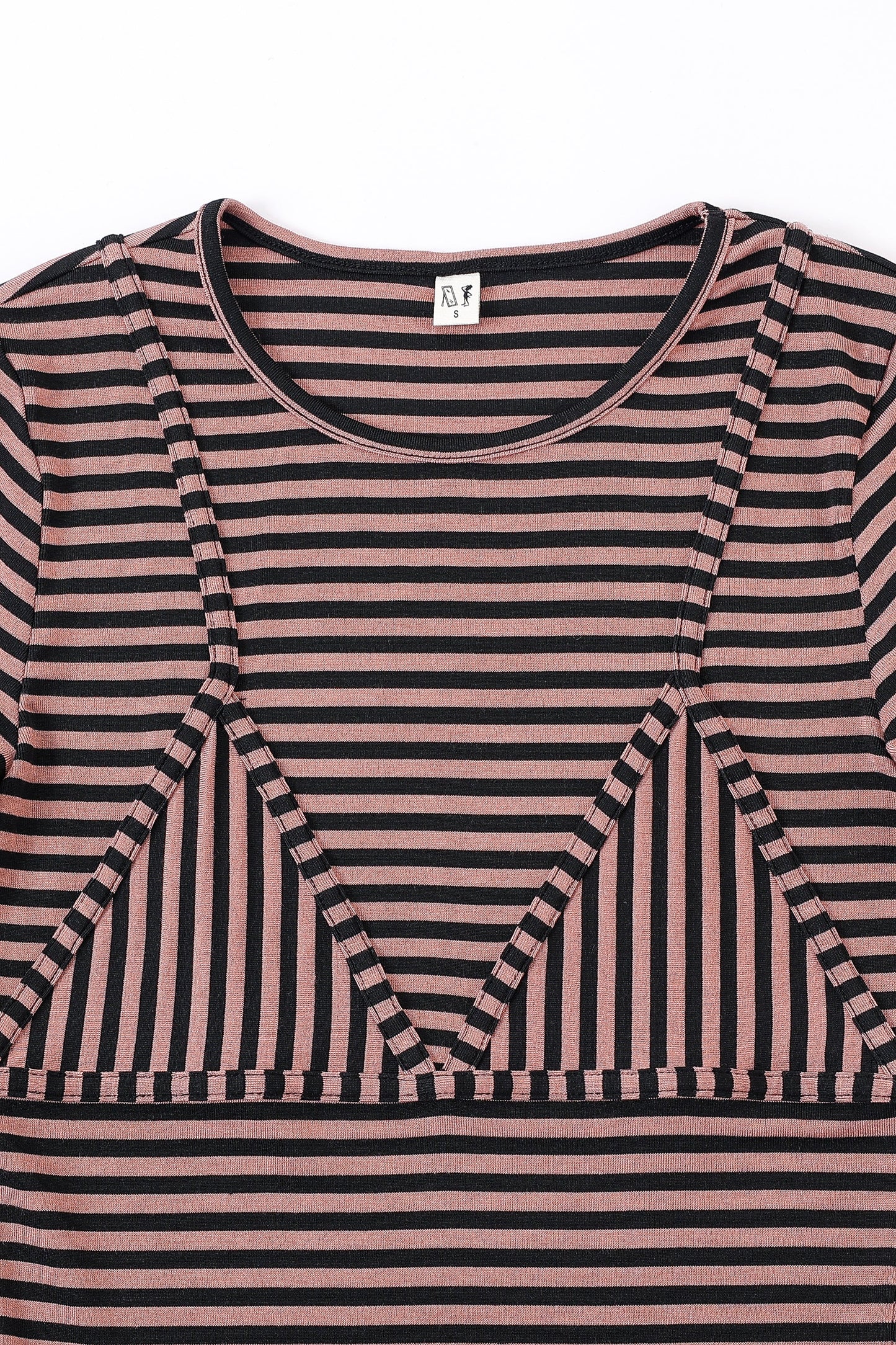 Fashion Brand Company Long Sleeve Bikini Bod Pink Stripe