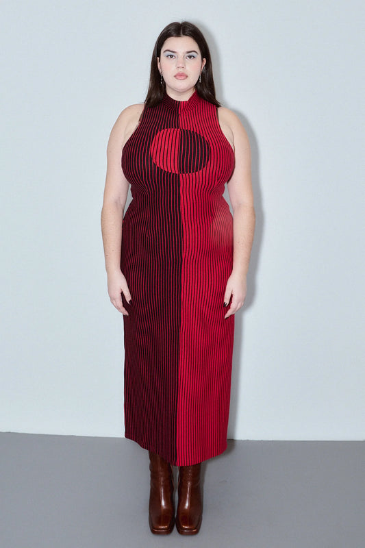 Fashion Brand Company Blood Stripe Maxi Dress