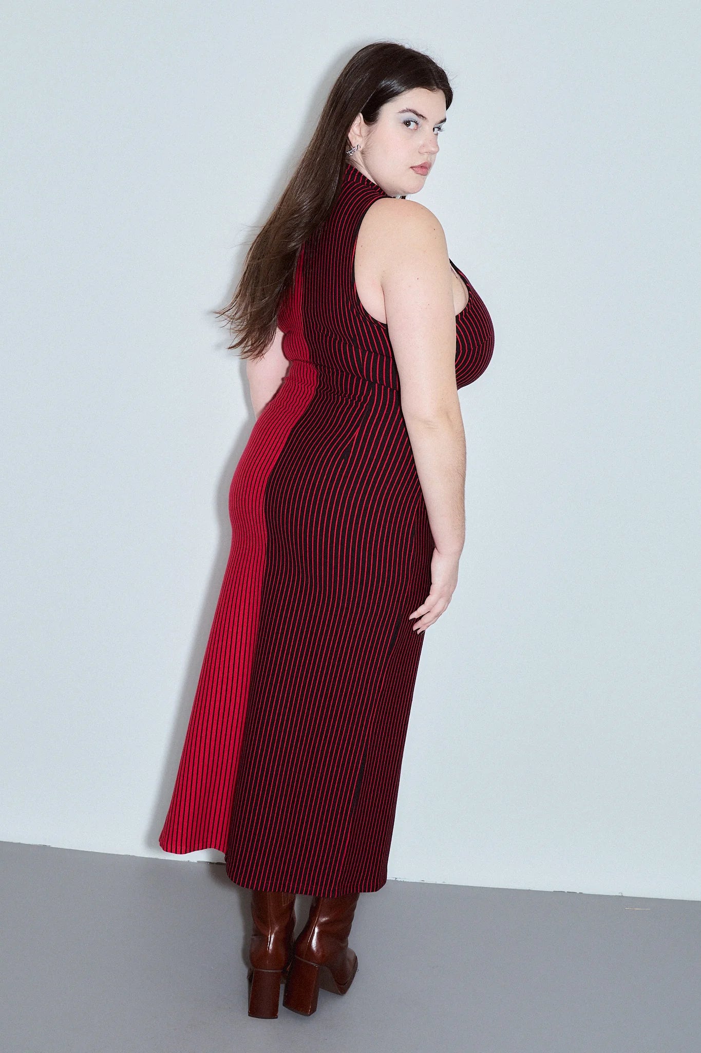 Fashion Brand Company Blood Stripe Maxi Dress