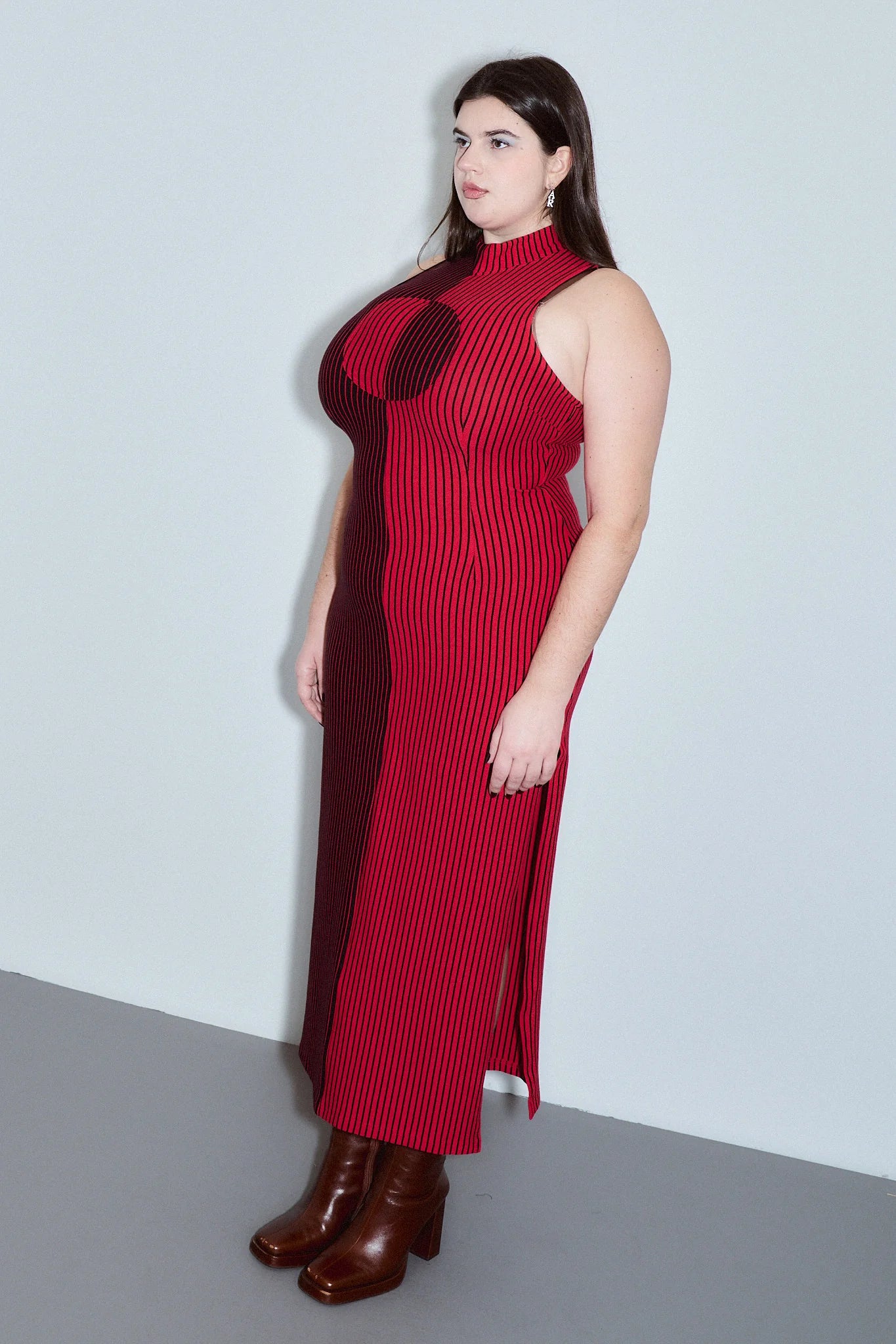 Fashion Brand Company Blood Stripe Maxi Dress