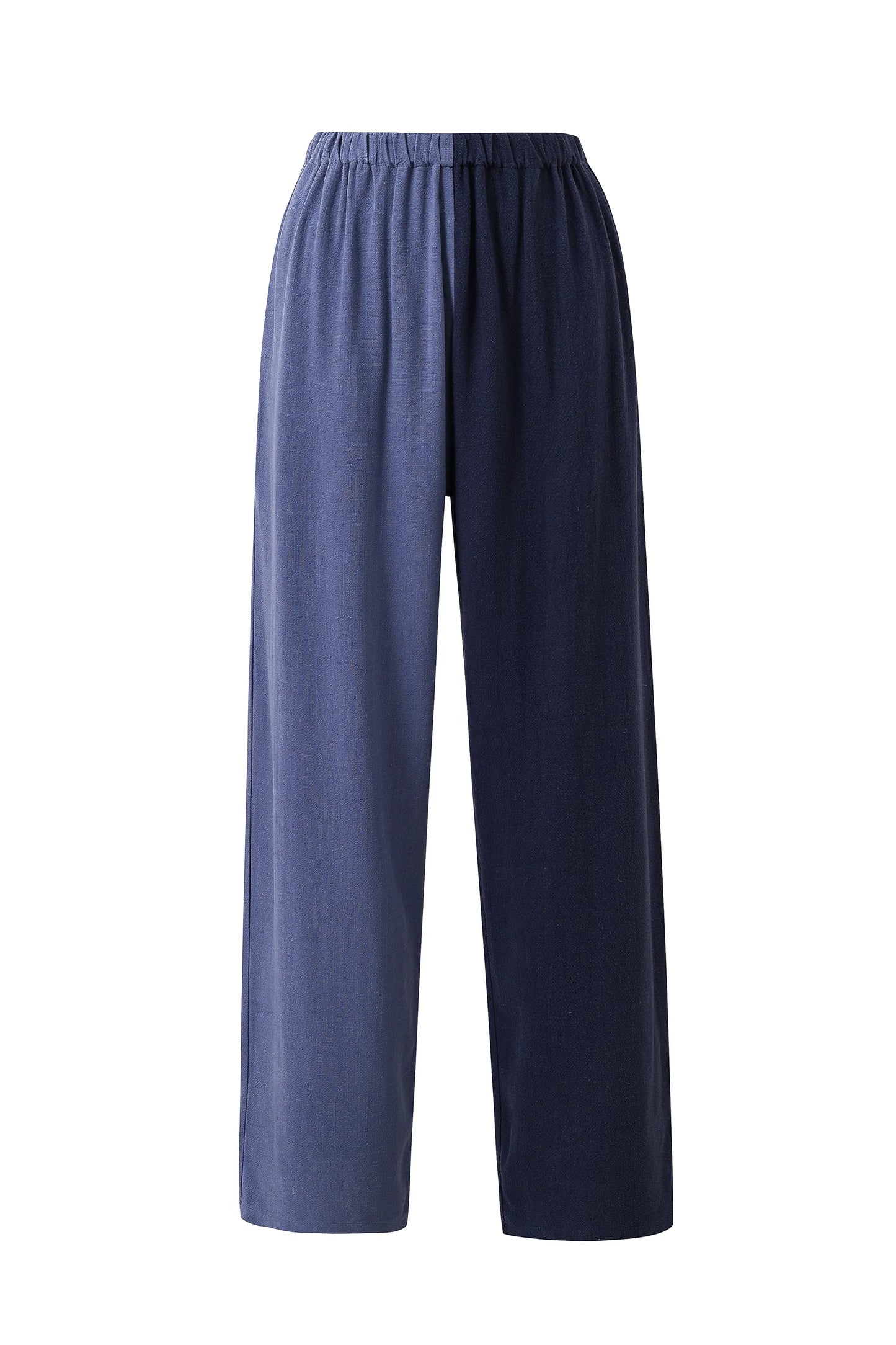 Fashion Branc Company Vest & Pants Soft Linen Lazy Pants Set Blue/Navy