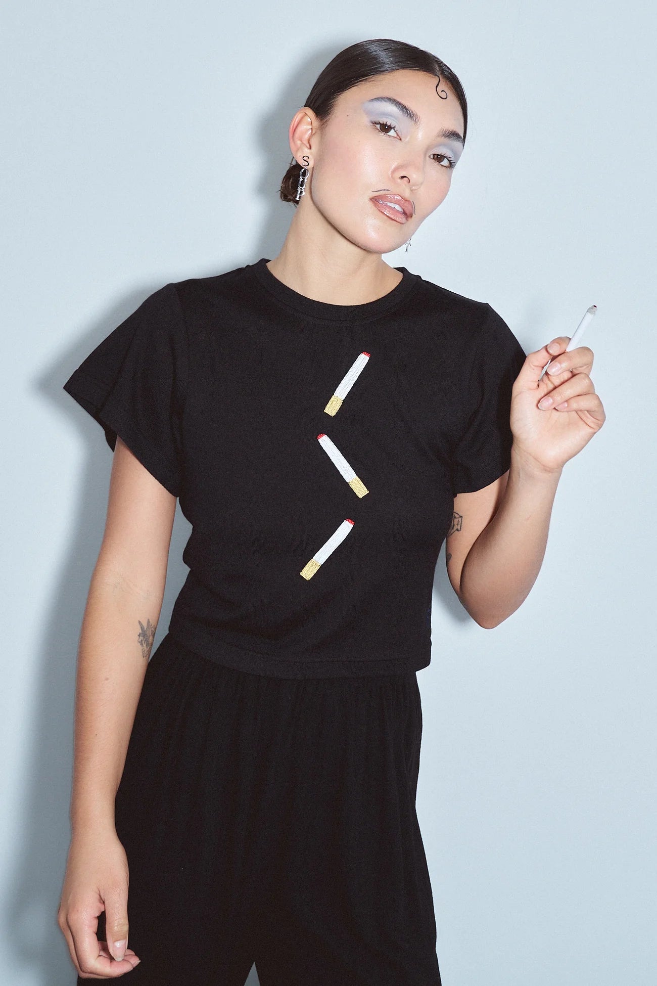Fashion Brand Company Cigarettes Wool Blend Tommy Tee