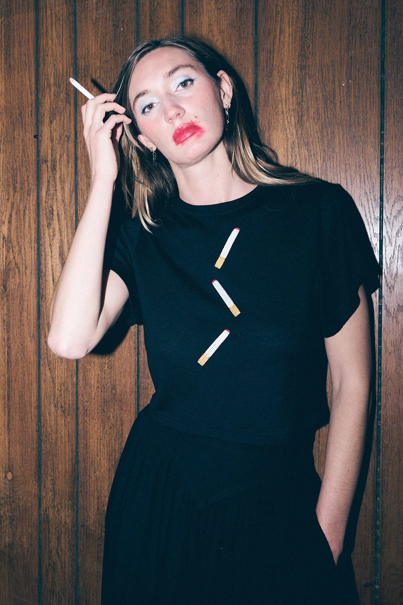 Fashion Brand Company Cigarettes Wool Blend Tommy Tee