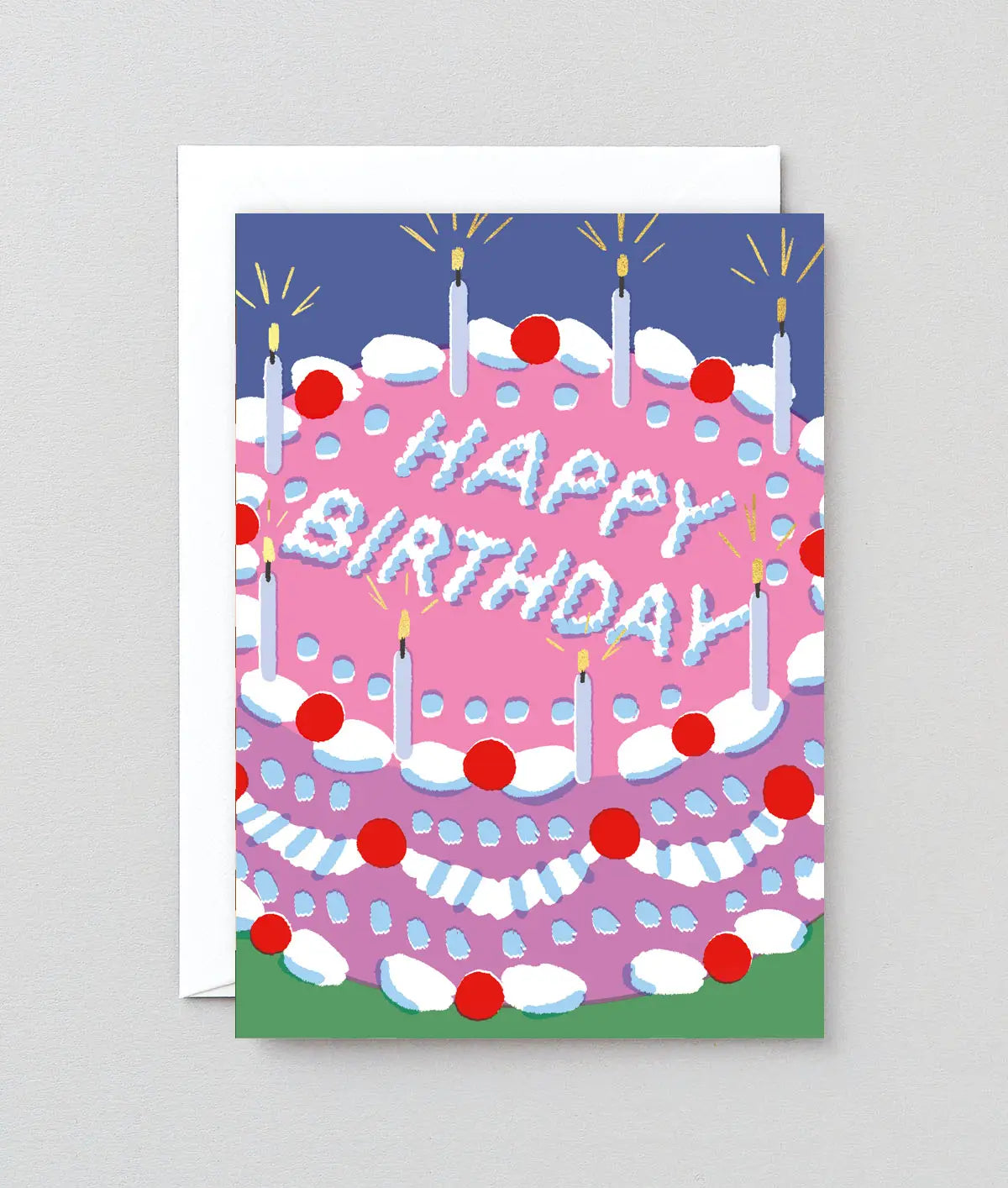 Happy Birthday Icing Cake' Greetings Card