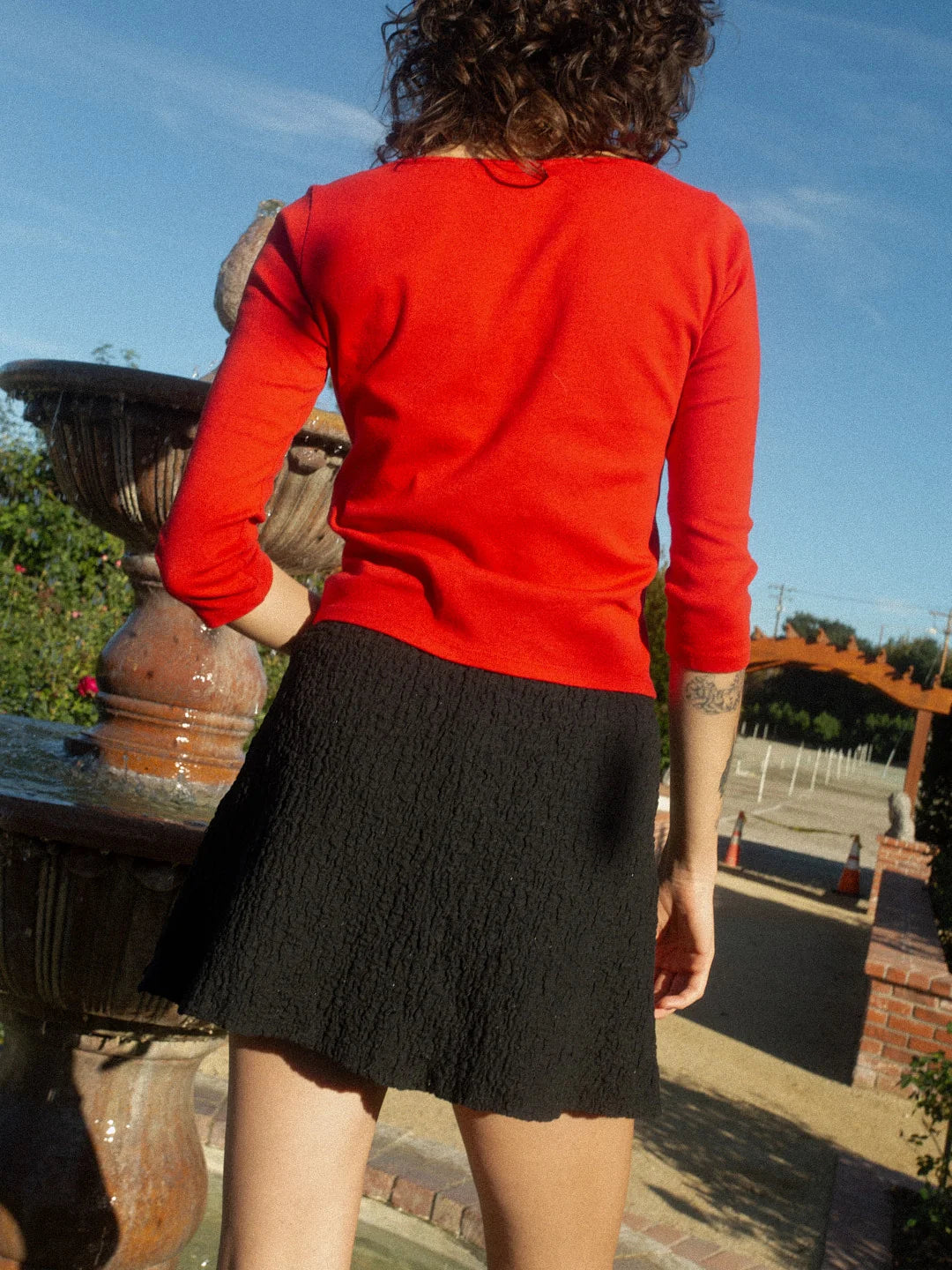 Lisa Says Gah Darcy Skort - Black Crinkle