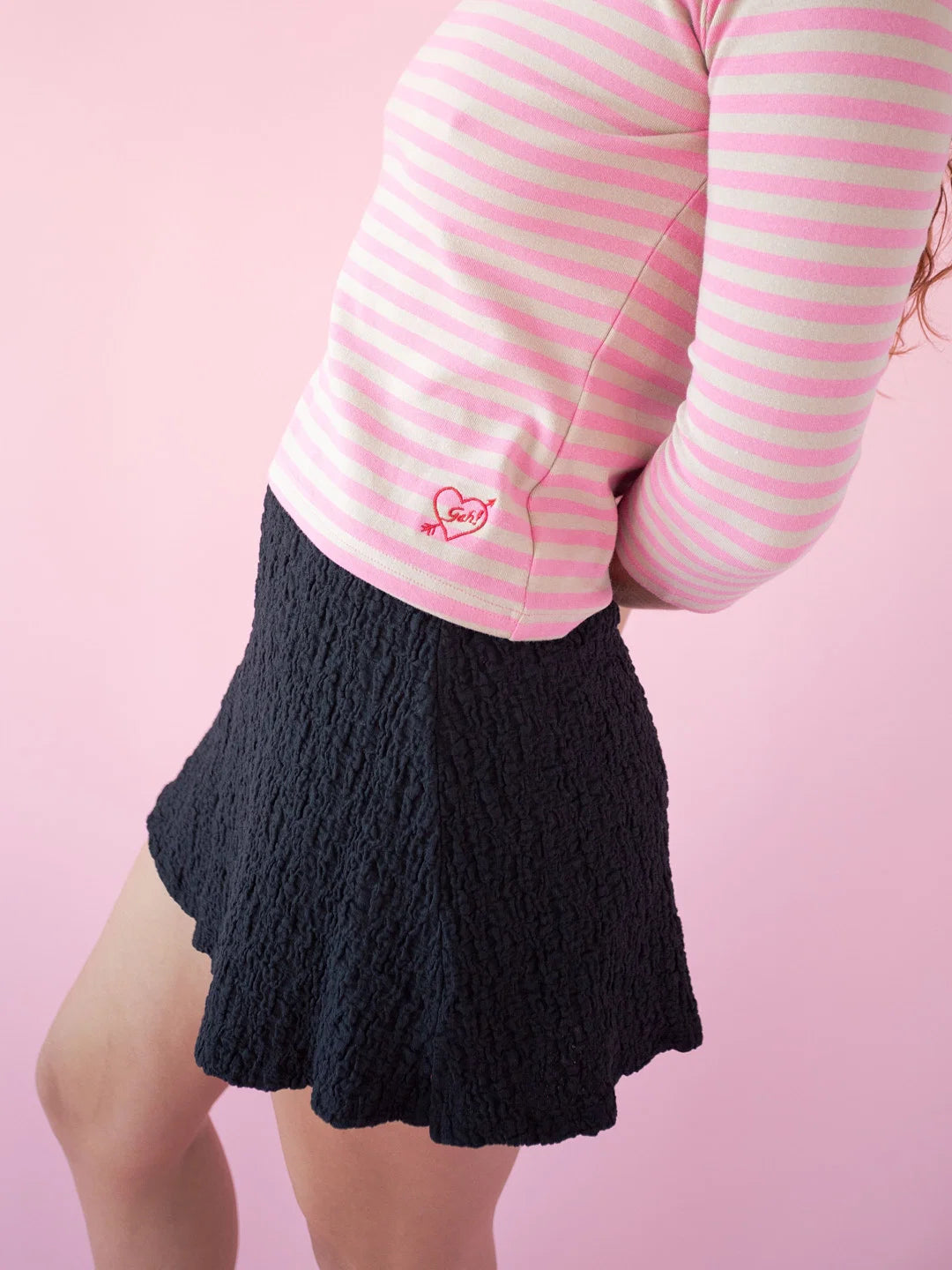 Lisa Says Gah Darcy Skort - Black Crinkle