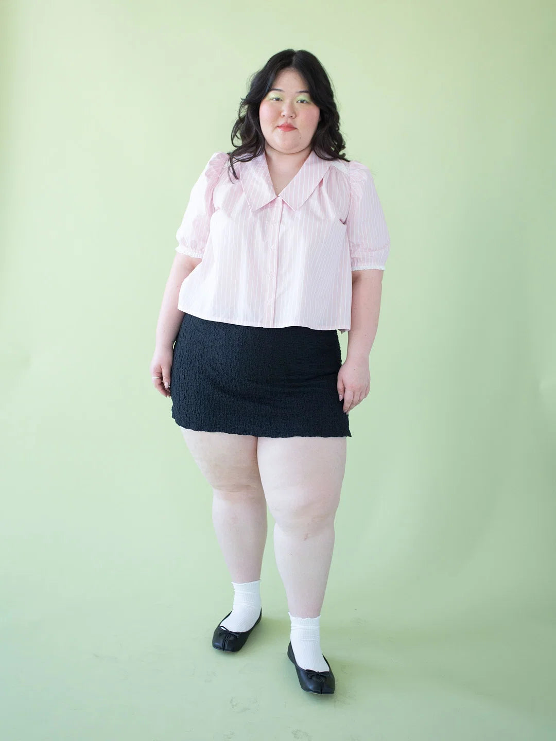 Lisa Says Gah Darcy Skort - Black Crinkle