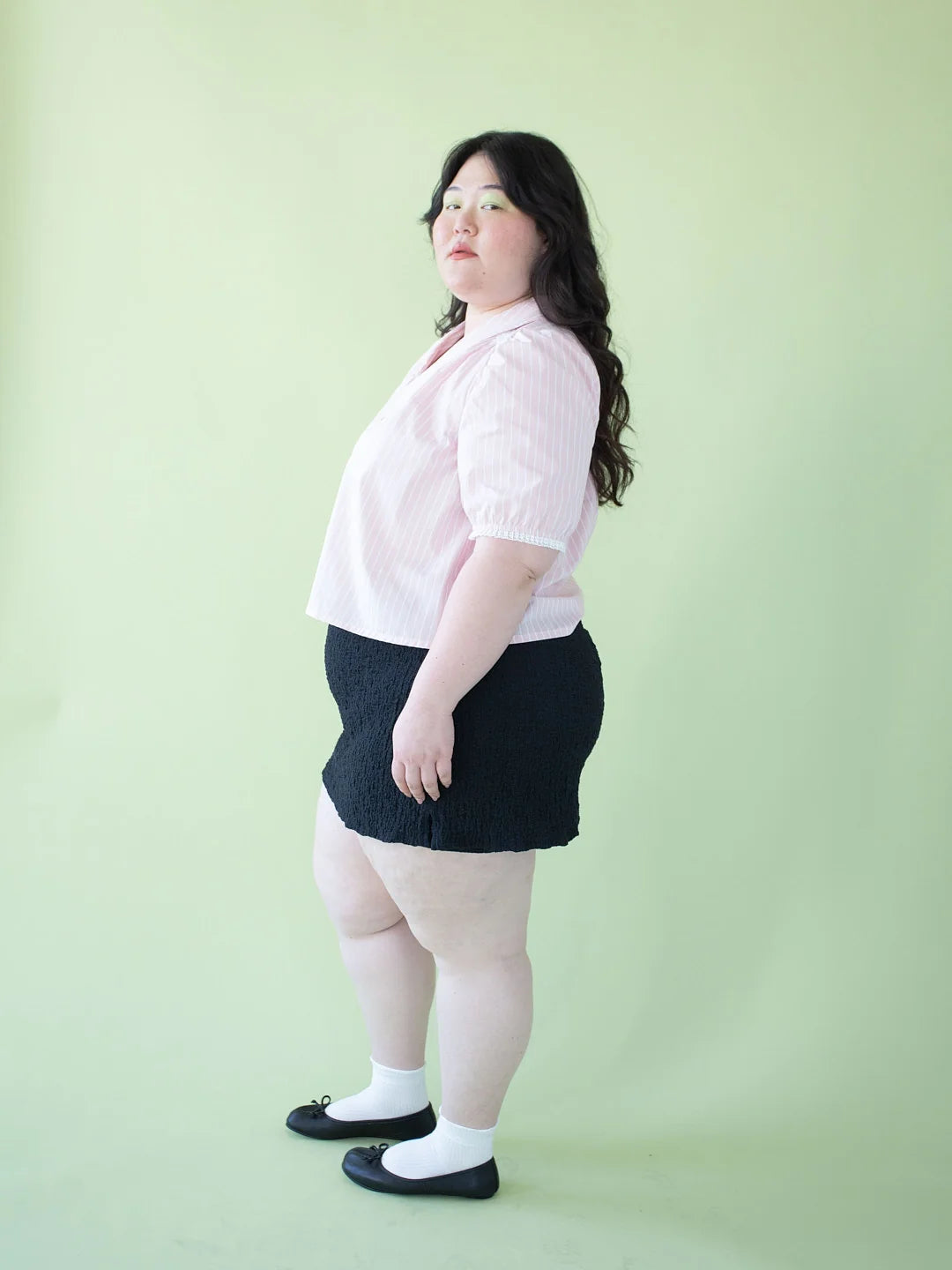 Lisa Says Gah Darcy Skort - Black Crinkle
