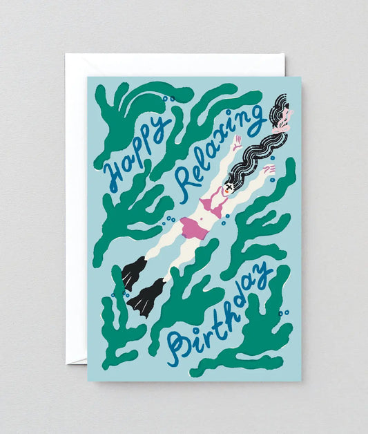 Happy Relaxing Birthday Greetings Card