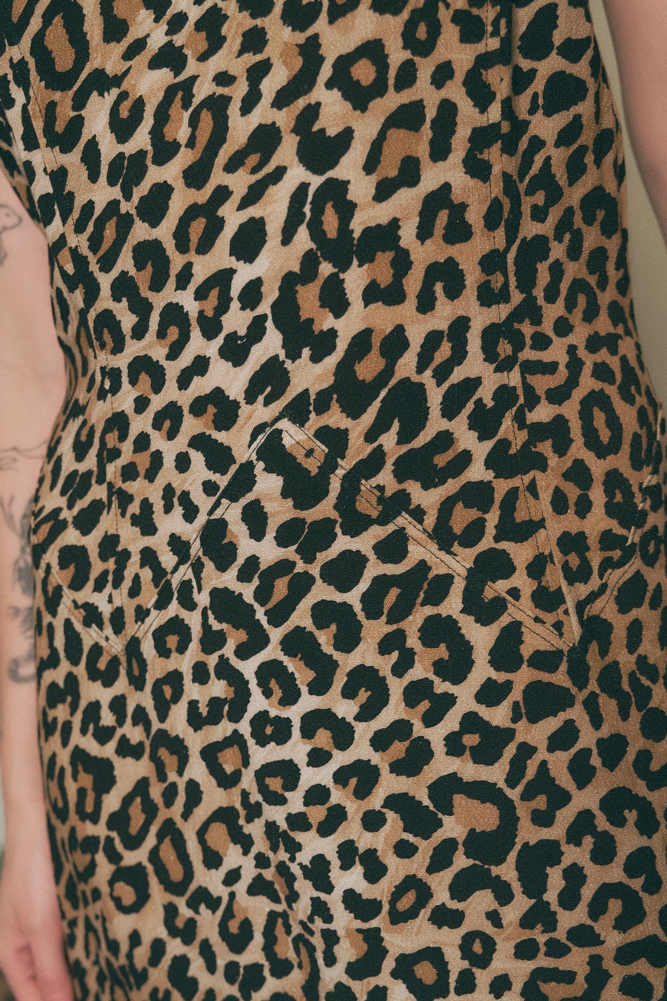 Fashion Brand Company Leopard Halter Soft Linen Resort Maxi Dress