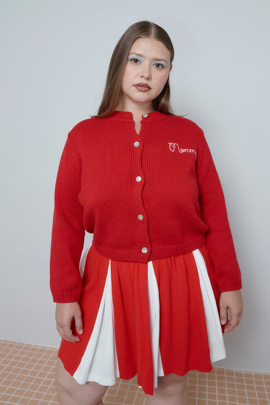 Fashion Brand Company Mommy Cotton Cardigan Red