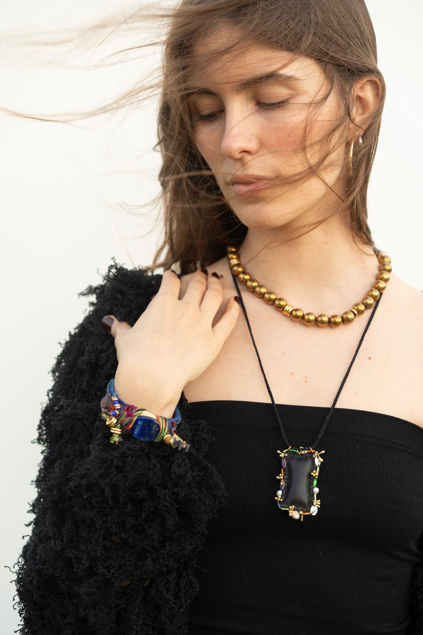 Lilli Cardigan in Black Cotton