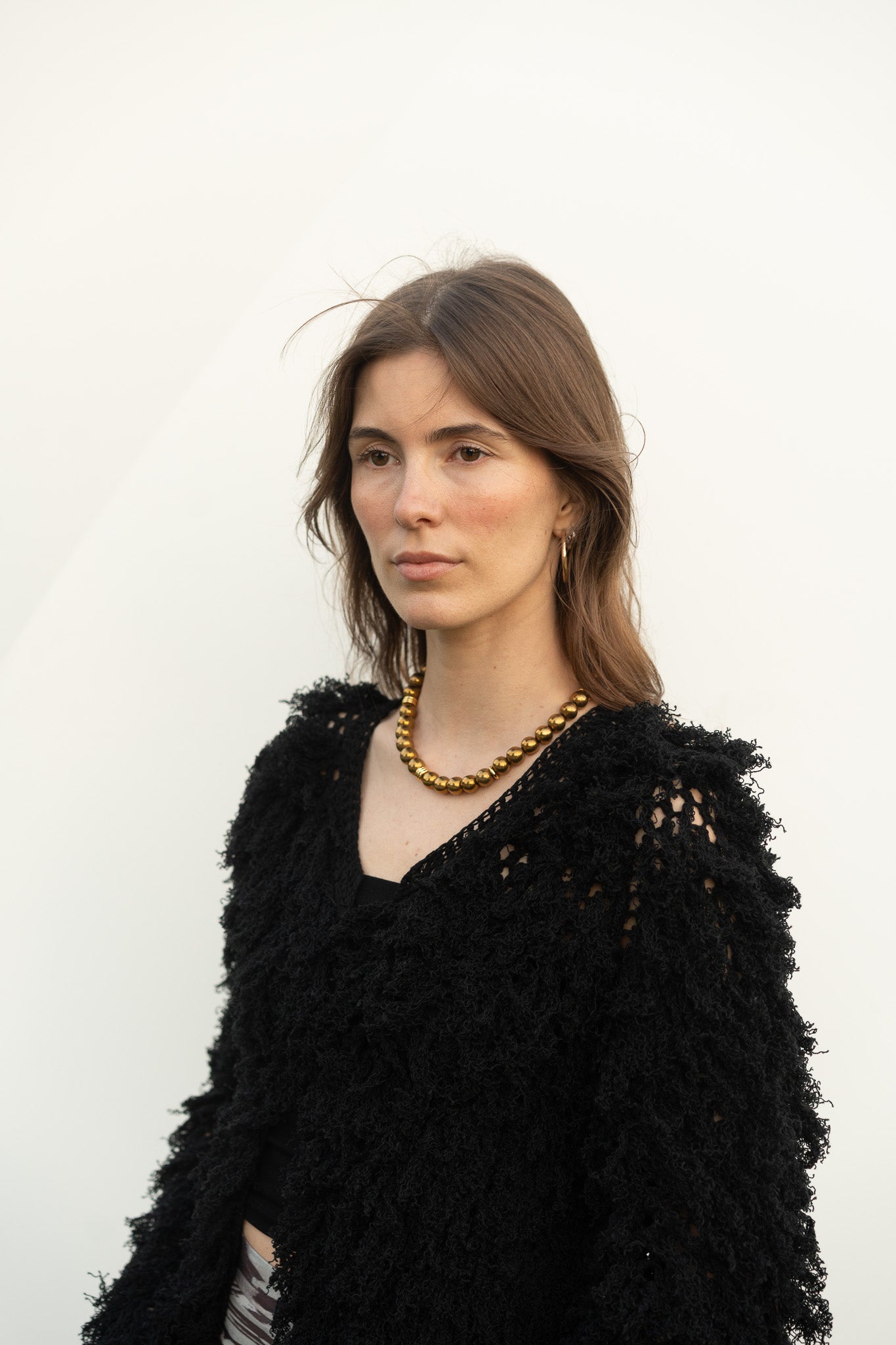 Lilli Cardigan in Black Cotton