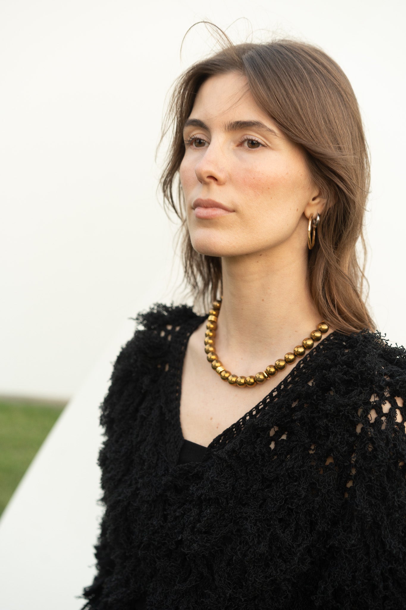 Lilli Cardigan in Black Cotton