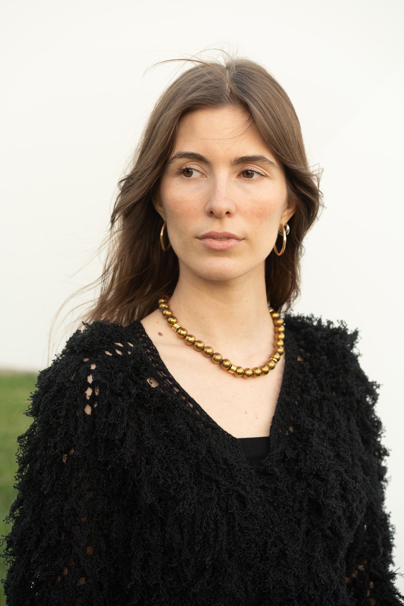 Lilli Cardigan in Black Cotton