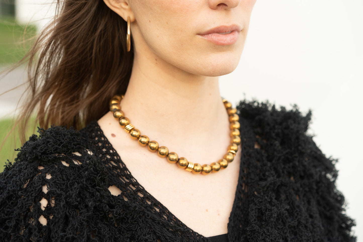 Lilli Cardigan in Black Cotton