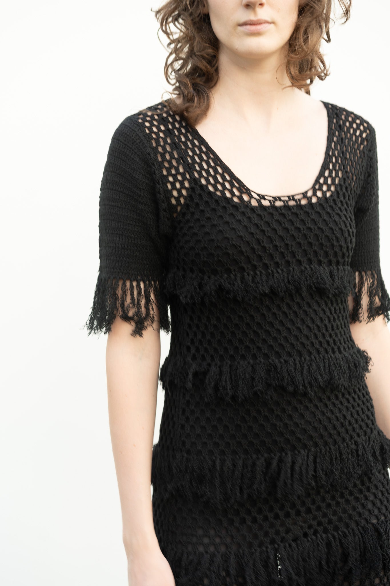 Zora Dress in Black Cotton