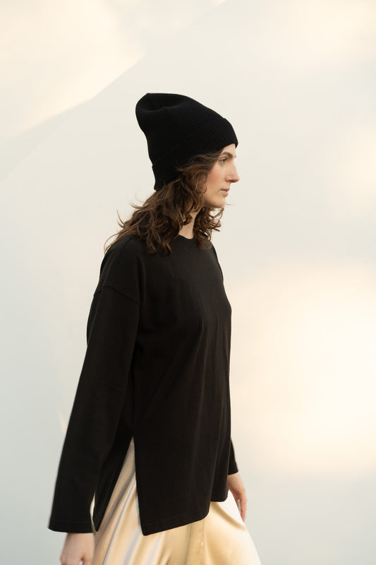 Le Bon Shoppe - Sunday Tee in "True Black"