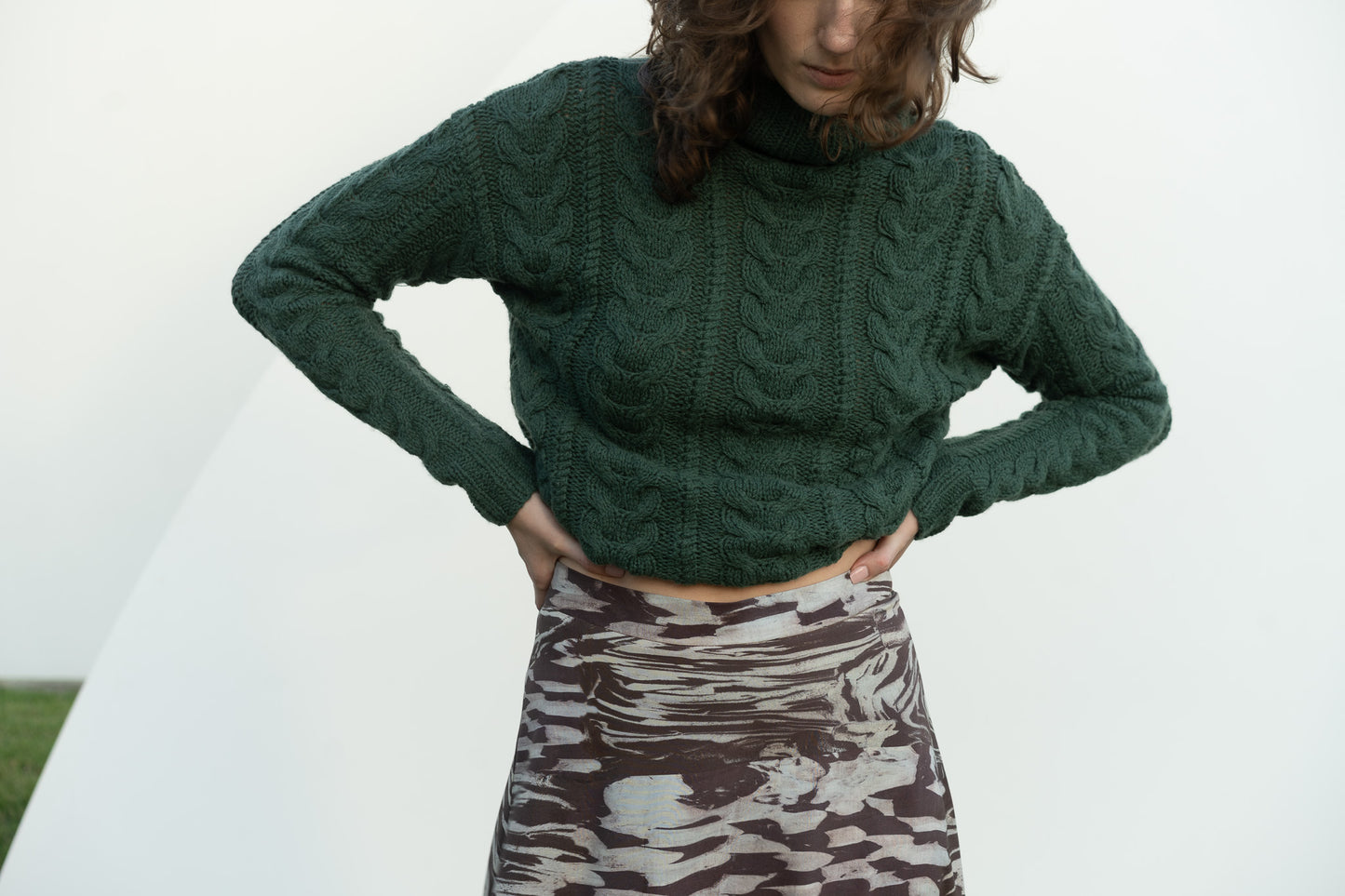 Helen Skirt in Nerikomi Silk Blend