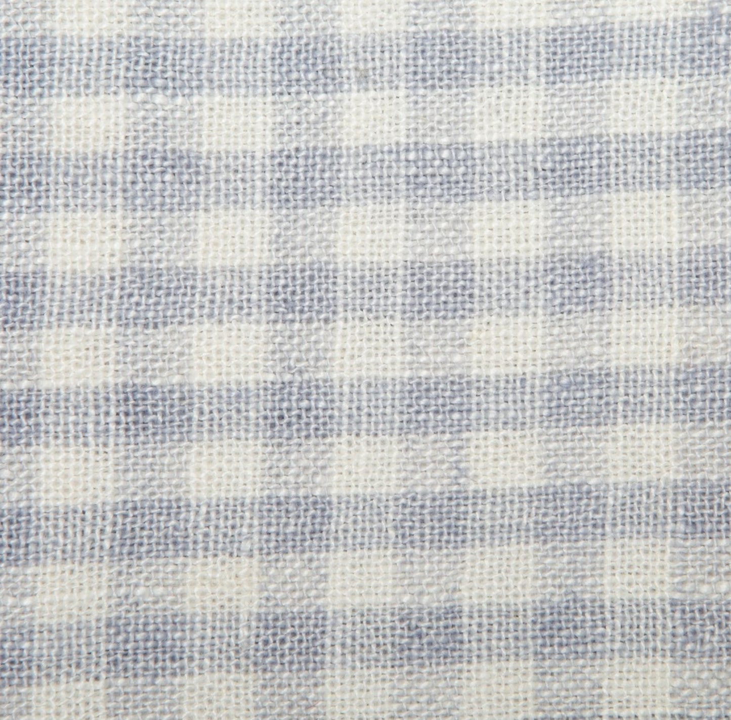 CARAVAN Two tone gingham blue/cognac towels set of two