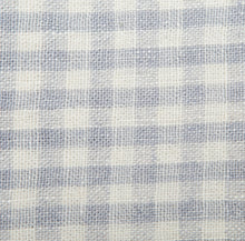 Load image into Gallery viewer, CARAVAN Two tone gingham blue/cognac towels set of two
