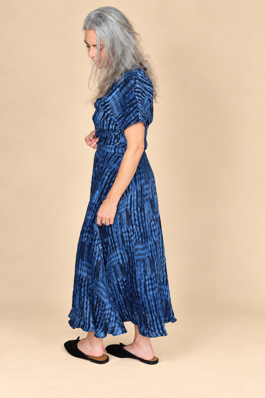 Isabel Wilson Warped Gingham Helen Skirt