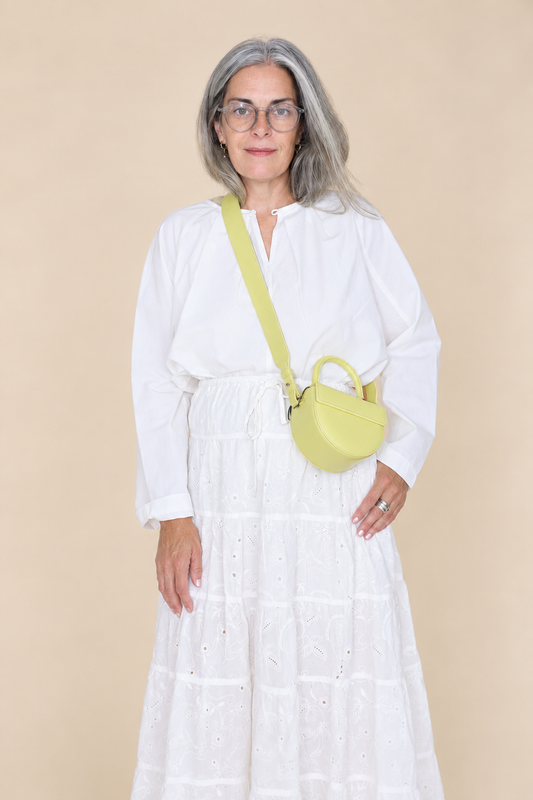 Tiered Eyelet Cotton Maxi Skirt - IVORY