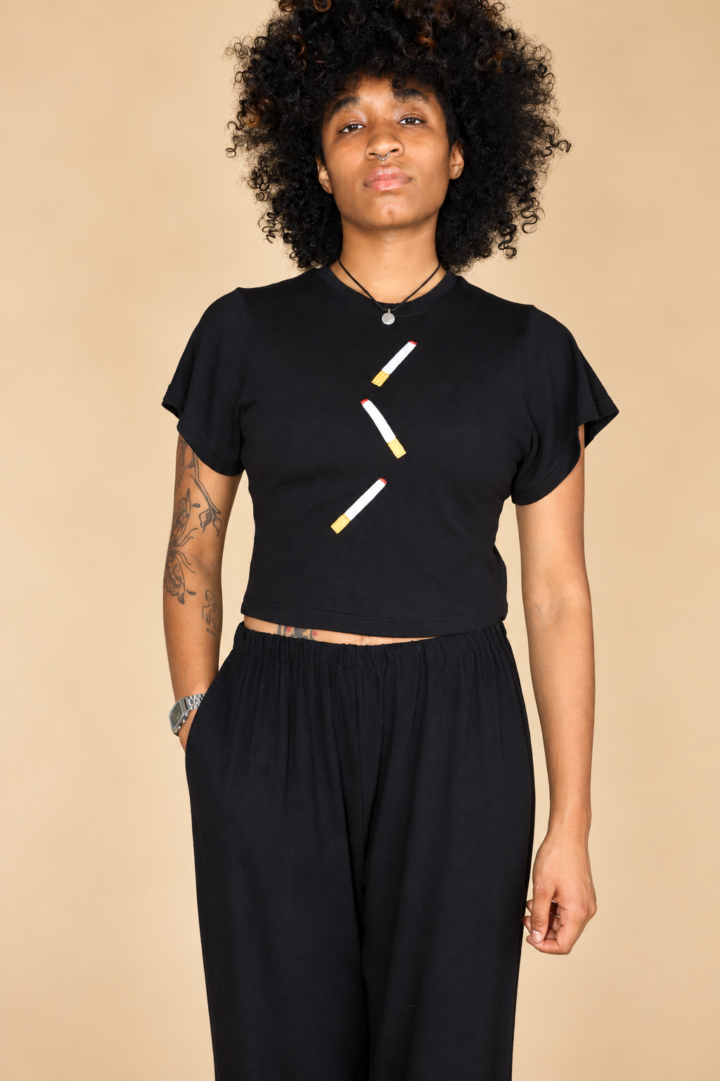 Fashion Brand Company Cigarettes Wool Blend Tommy Tee
