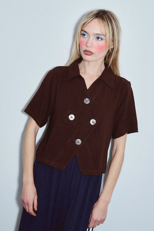 Fashion Brand Company Quad Button Soft Linen Shirt