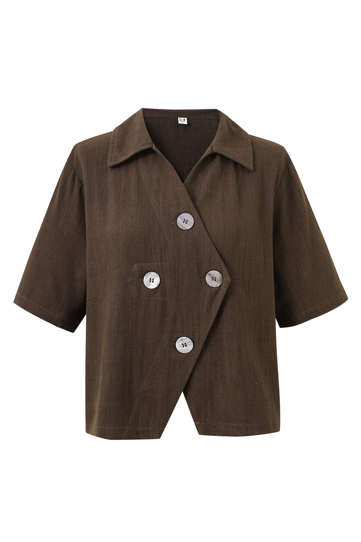 Fashion Brand Company Quad Button Soft Linen Shirt