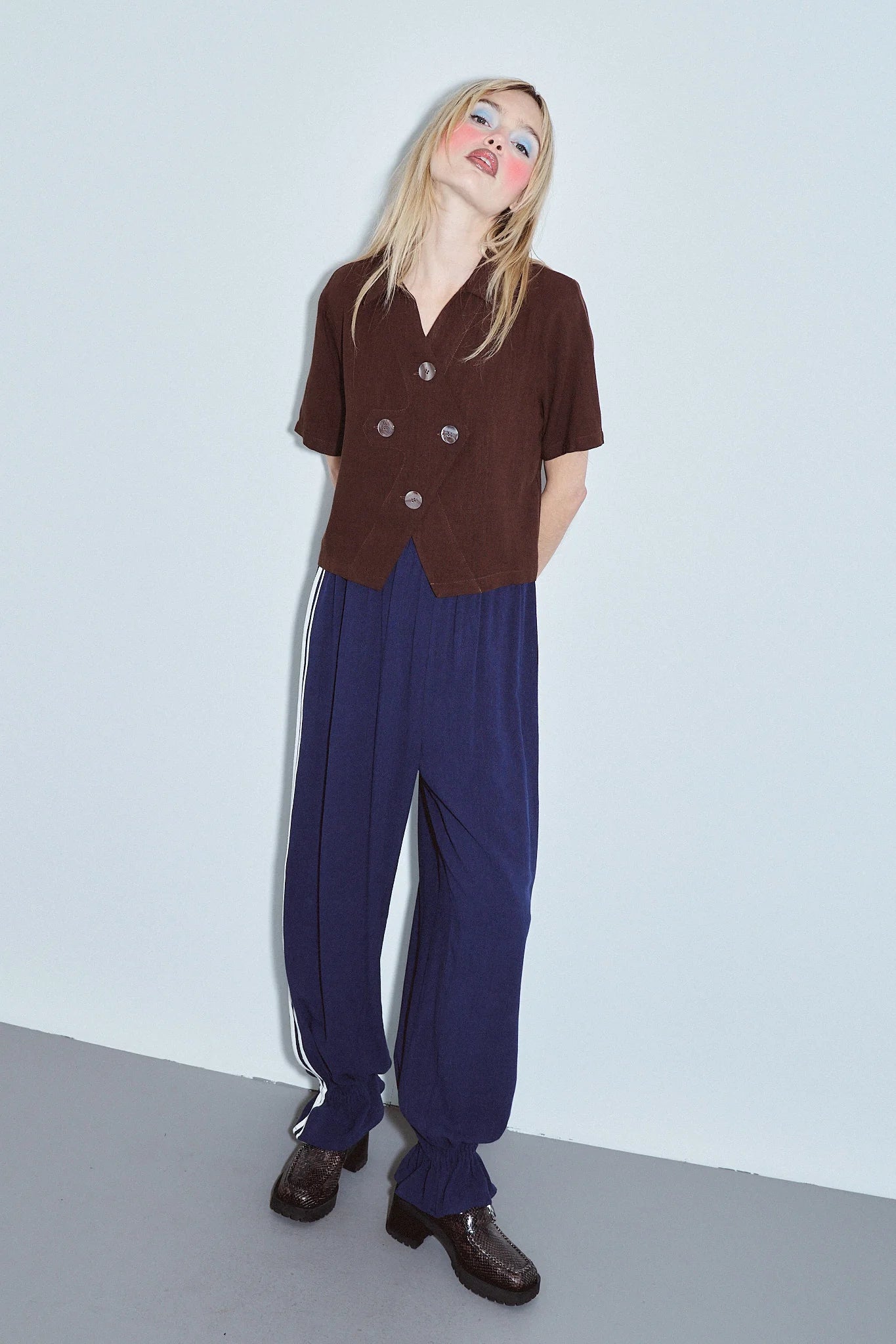 Fashion Brand Company Quad Button Soft Linen Shirt