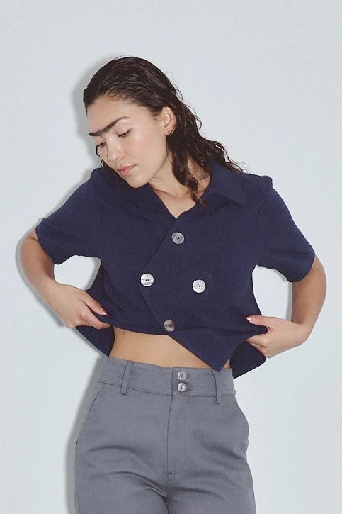 Fashion Brand Company Unisex Quad Button Soft Linen Shirt