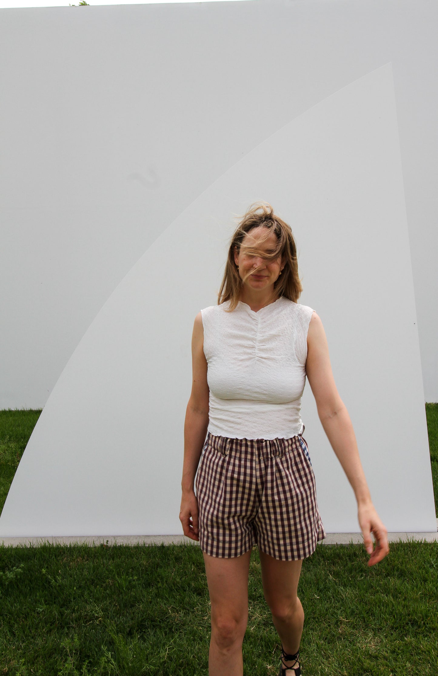 Textured shirred top