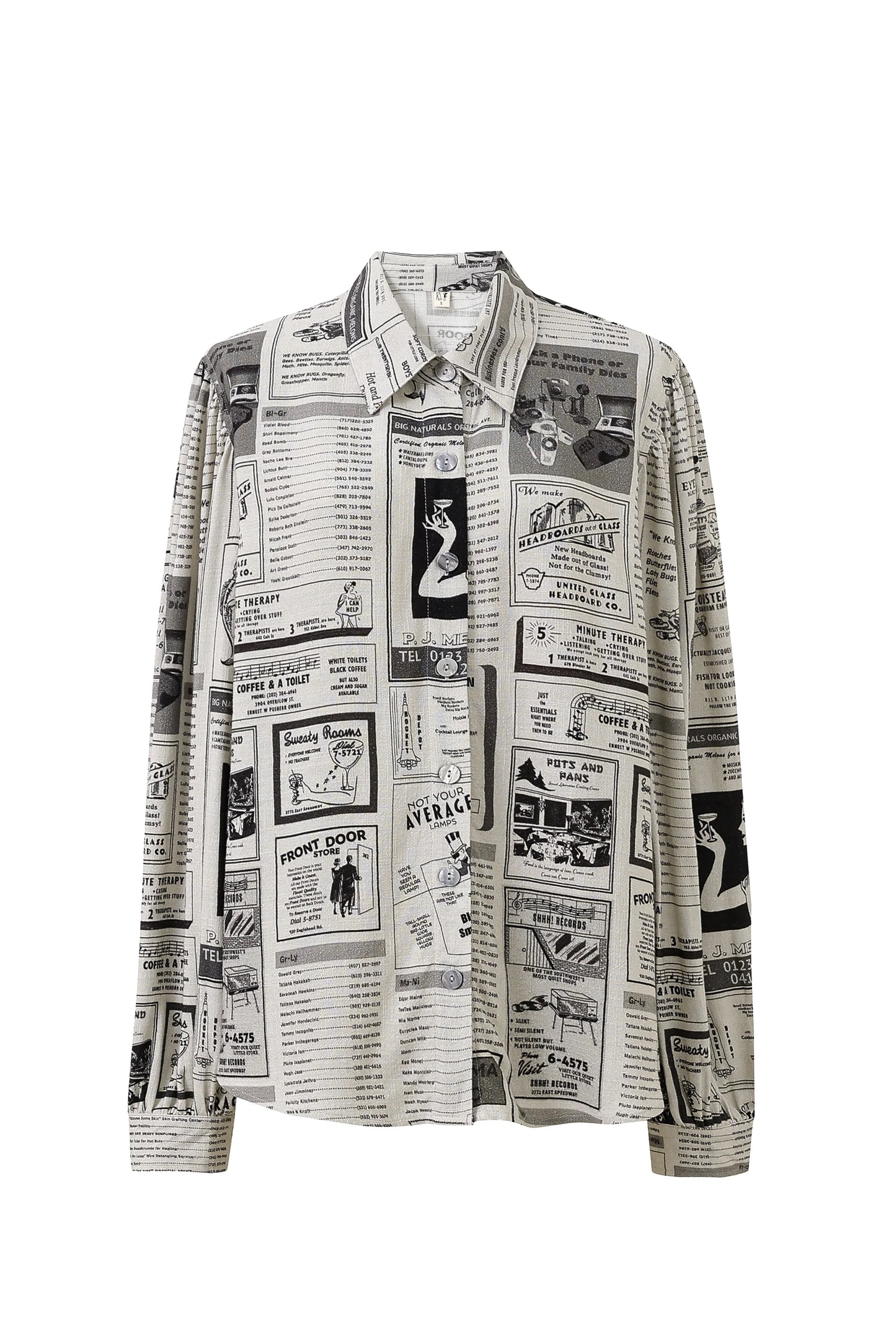 Fashion Brand Company Boss Blouse Soft Linen White Pages